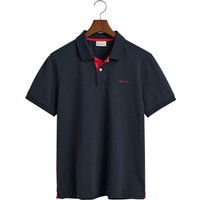Gant Poloshirt "REG CONTRAST PIQUE SS RUGGER", mit kontrastfarbenen Einsätzen von Gant