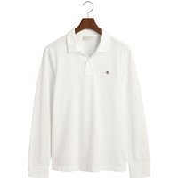 Gant Poloshirt "REG SHIELD LS PIQUE RUGGER", mit Logotickerei auf der Brust von Gant