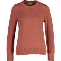 Gant Rundhalspullover "CLASSIC COTTON C-NECK", mit Zopfstrickmuster von Gant
