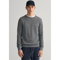 Gant Rundhalspullover "COTTON PIQUE C-NECK" mit Logostickerei auf der Brust Gant Rundhalspullover "COTTON PIQUE C-NECK" mit Logostickerei auf der Brust von Gant