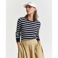 Gant Rundhalspullover "STRETCH COTTON CABLE STRIPE C-NECK" Gant Rundhalspullover "STRETCH COTTON CABLE STRIPE C-NECK" von Gant
