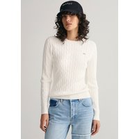 Gant Strickpullover "STRETCH COTTON CABLE C-NECK", mit Logostickerei auf der Brust Gant Strickpullover "STRETCH COTTON CABLE C-NECK", mit Logostickerei auf der Brust von Gant
