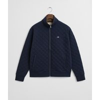 Gant Sweatjacke "QUILTED CORD COLLAR FULL ZIP" Mit Rundhalsausschnitt von Gant