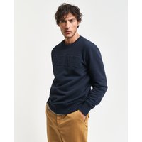 Gant Sweatshirt "EMBOSSED C-NECK SWEAT" eine erhabene GANT-Grafikprägung auf der Brust Gant Sweatshirt "EMBOSSED C-NECK SWEAT" eine erhabene GANT-Grafikprägung auf der Brust von Gant