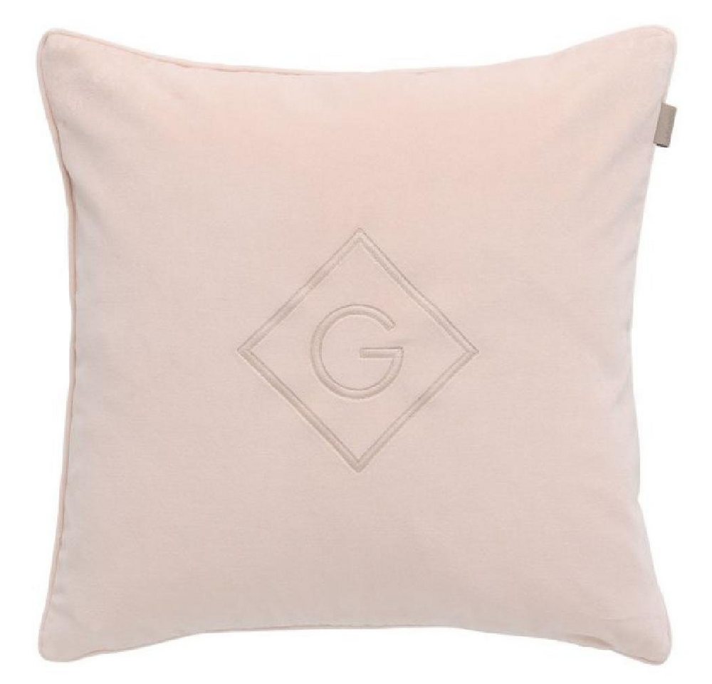 Kissenhülle Gant Home Kissen Velvet G Cushion Samtkissen Peony Rosa (50x50cm), Gant von Gant