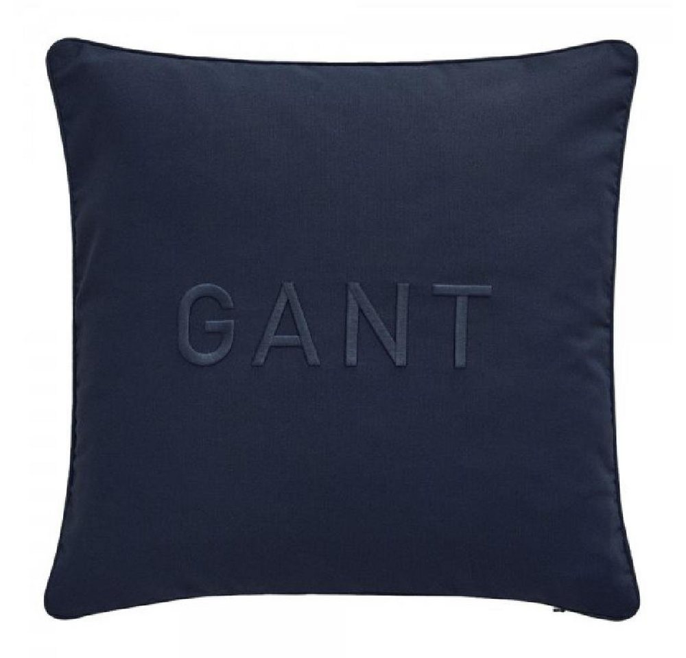 Kissenhülle Gant Home Kissenhülle Baumwolle Gant Logo Evening Blue (50x50cm), Gant von Gant