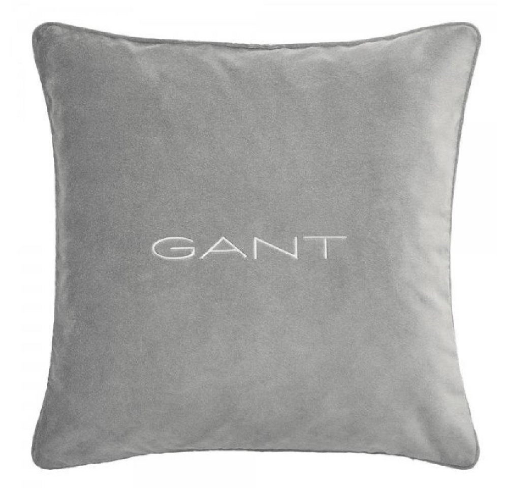 Kissenhülle Gant Home Kissenhülle Velvet Cushion Samt Grey (50x50cm), Gant von Gant