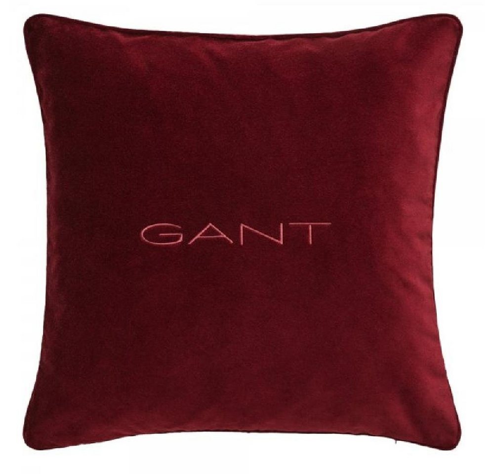 Kissenhülle Gant Home Kissenhülle Velvet Cushion Samt Plumped Red (50x50cm), Gant von Gant