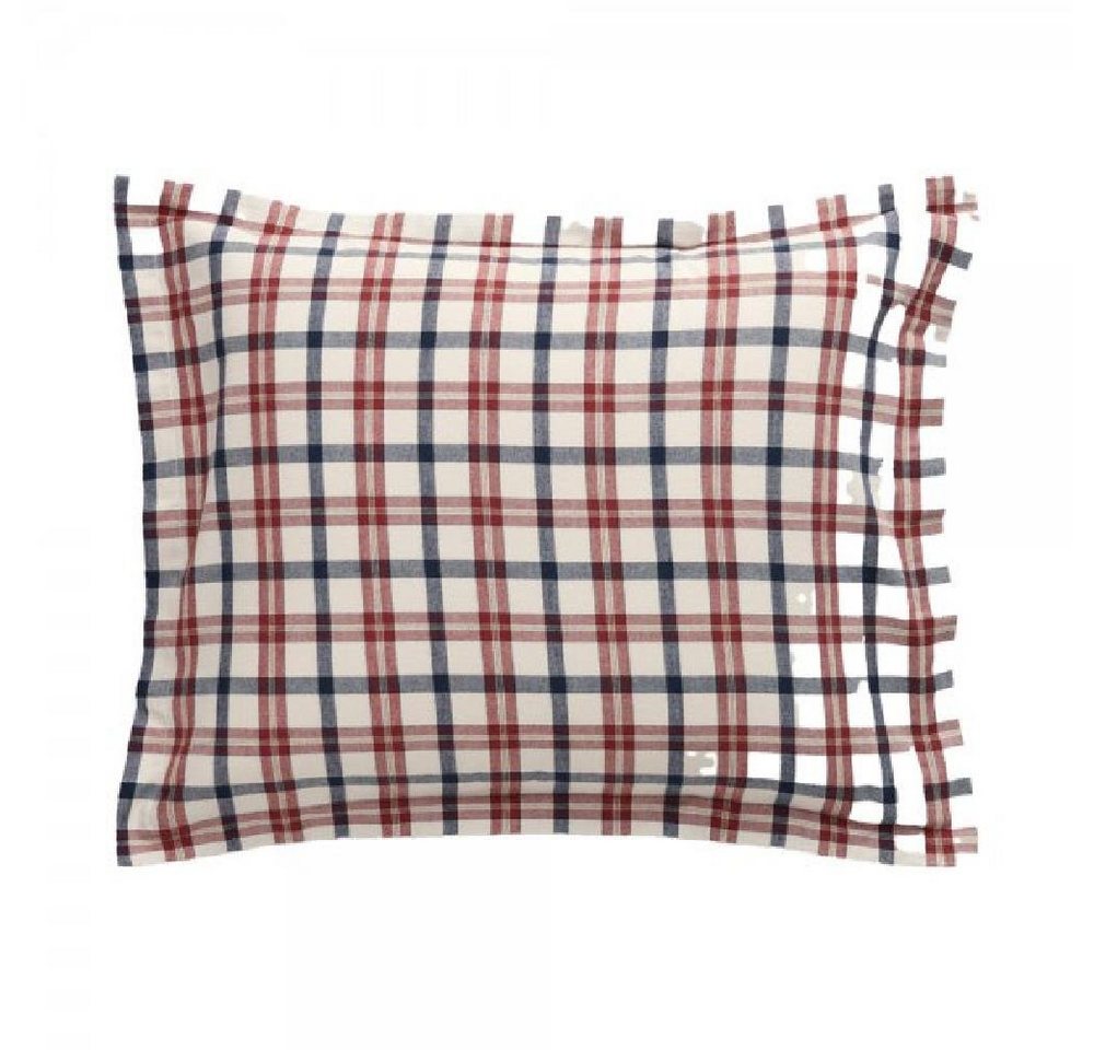 Kissenhülle Gant Home Kopfkissenbezug mit Reißverschluss Flannel Check Marine (40x, Gant von Gant