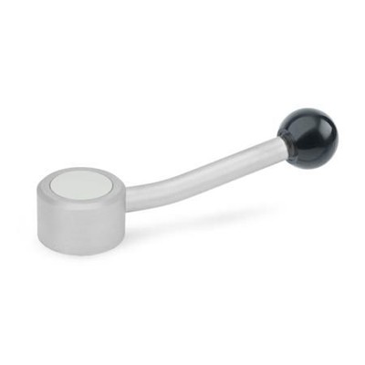 125.5-40-M12-E Verstellbare Flachspannhebel mit Innengewinde, Edelstahl von Ganter Norm