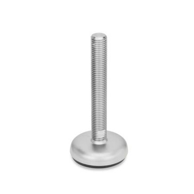 31-100-M20-250-B1-T Edelstahl-Stellfüße, mit Gummiauflage von Ganter Norm