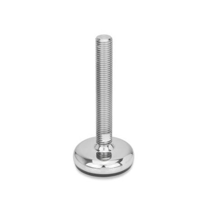 31-100-M24-125-C3-T Edelstahl-Stellfüße, mit Gummiauflage von Ganter Norm