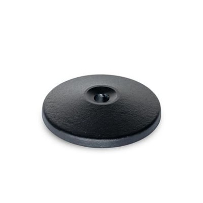 37.1-160-R30-A Fußplatten, mit zentraler Befestigungsbohrung von Ganter Norm