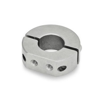 7072.1-36-B15-NI-A Geteilte Edelstahl-Stellringe, mit Anbau-Gewindebohrungen von Ganter Norm
