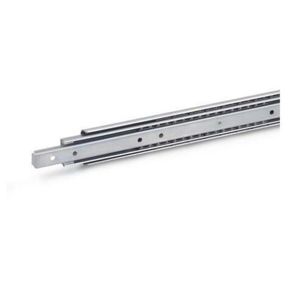 Ganter Norm® - 1460-350-F-2-NI Edelstahl-Teleskopschienen mit Vollauszug, Belastbarkeit bis 1050 N von Ganter Norm