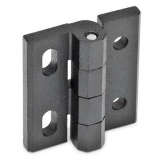 Ganter Norm® - 235-ZD-60-65-DH-SW Scharniere, justierbar, Zink-Druckguss von Ganter Norm