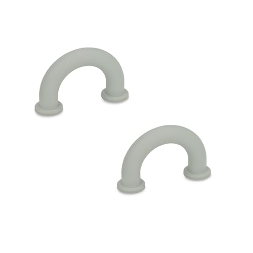 Ganter Normelemente , Fingergriff, Möbelknauf, Ziehgriff, 2 Stück, Kunststoff Grau, Bohrungsabstand 40mm, GN 224.3-10-40-B3,5-GR von Ganter Normelemente