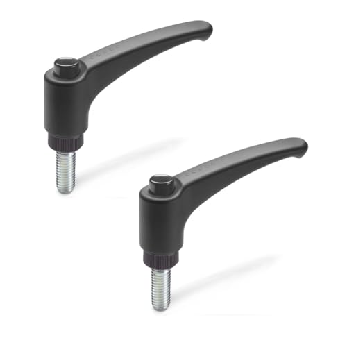 Ganter Normelemente | 2 Stück Klemmhebel Kunststoff, Schraube Stahl | GN 603-78-M8-20-DSG | Gewinde M8x20 von Ganter Normelemente