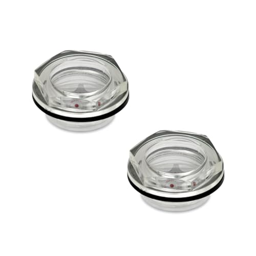 Ganter Normelemente | 2 Stück Ölschauglas | GN 541-25-G1-A | mit Reflektor | Kunststoff | G1 von Ganter Normelemente