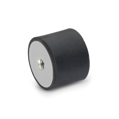 Ganter Normelemente 451-50-40-M10-EE-55 Gummipuffer GN 451 | 1 Stück, schwarz, d1: 50 h1: 40 d2: M10 von Ganter Normelemente
