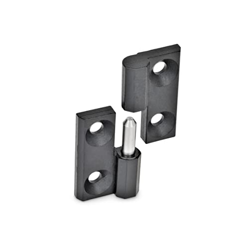 Ganter Normelemente | Aushängbare Scharniere | Zink-Druckguss | GN 337-ZD-50-50-A-2-SW | 50x50mm | Anschlag links Ganter Normelemente | Aushängbare Scharniere | Zink-Druckguss | GN 337-ZD-50-50-A-2-SW | 50x50mm | Anschlag links von Ganter Normelemente