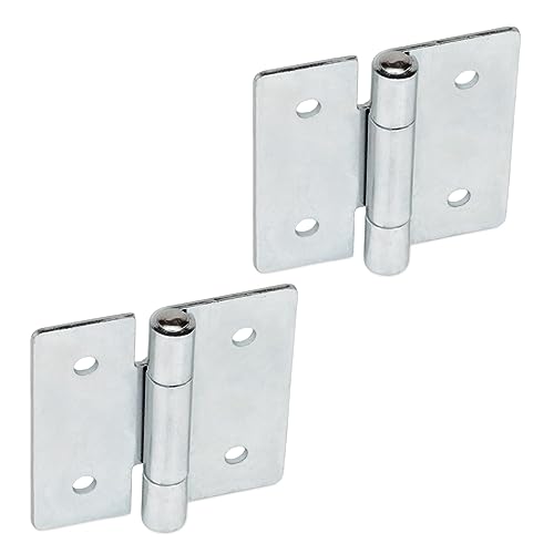 Ganter Normelemente | Blechscharniere - GN 136-ST-60-60-B | Stahl verzinkt, blau passiviert | Stift Edelstahl | 2 Stück von Ganter Normelemente