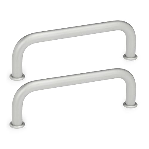 Ganter Normelemente | Edelstahl-Bügelgriffe - GN 425-NI-10-100-GS | Durchmesser: 10mm | Edelstahl | matt gestrahlt | 2 Stück von Ganter Normelemente