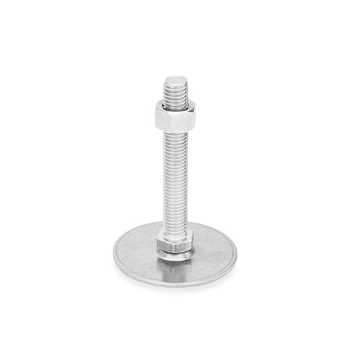 Ganter Normelemente | Edelstahl Stellfüße - GN 41-80-M10-80-D0-SK | Fußdurchmesser 80mm von Ganter Normelemente