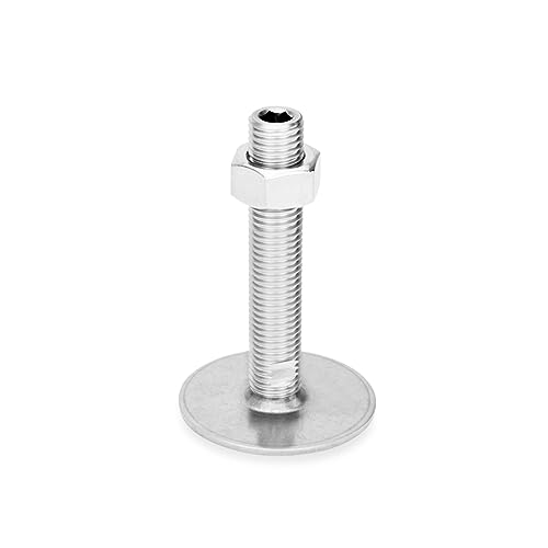 Ganter Normelemente | Edelstahl Stellfüße - GN 41-80-M16-125-D0-UK| Fußdurchmesser 80mm von Ganter Normelemente