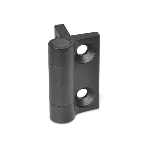 Ganter Normelemente | Federscharnier, Scharnier mit Federrückstellung | GN 437.3-ZD-60-60-L2-SW | Zink Druckguss | 60x60 | schließend von Ganter Normelemente