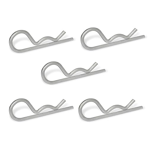 Ganter Normelemente | Federstecker | Edelstahl | GN 1024-NI-3-E | 5 Stück | einfache Windung | Durchmesser 3mm von Ganter Normelemente