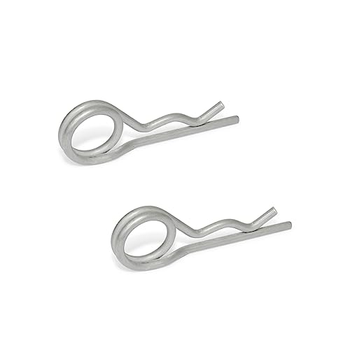 Ganter Normelemente | Federstecker | Edelstahl | GN 1024-NI-4-D | 2 Stück | doppelte Windung | Durchmesser 4mm von Ganter Normelemente