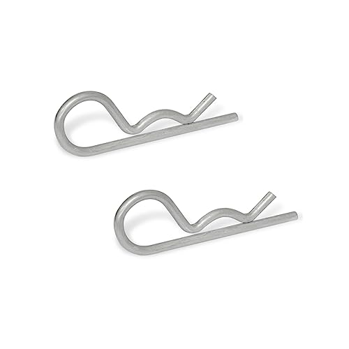 Ganter Normelemente | Federstecker | Edelstahl | GN 1024-NI-4-E | 2 Stück | einfache Windung | Durchmesser 4mm von Ganter Normelemente