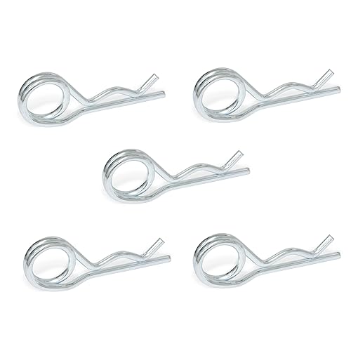 Ganter Normelemente | Federstecker | Stahl | GN 1024-ST-4-D | 5 Stück | doppelte Windung | Durchmesser 4mm von Ganter Normelemente
