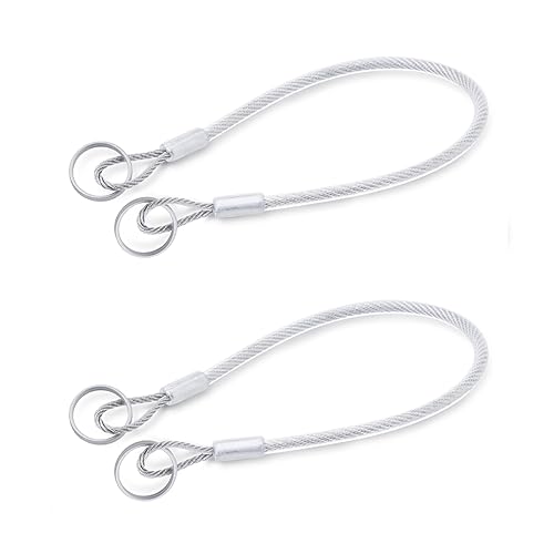 Ganter Normelemente GN 111.2-150-14-A-TR Edelstahl Halteseil 2 Stück, Silber, Länge: 150 mm Ringdurchmesser: 14mm Ganter Normelemente GN 111.2-150-14-A-TR Edelstahl Halteseil 2 Stück, Silber, Länge: 150 mm Ringdurchmesser: 14mm von Ganter Normelemente