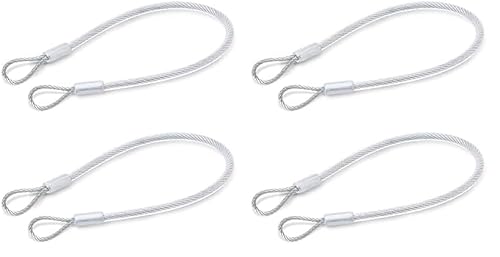 Ganter Normelemente GN 111.2-200-D-TR Edelstahl Halteseil | 2 Stück, Silber, Länge: 200 mm (Packung mit 2) von Ganter Normelemente