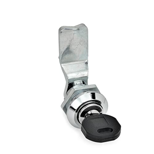 Ganter Normelemente GN 115-SC-18 115-SC-18-Verriegelung mit Zylinderschlüssel, Betätigung mit Schlüssel, Riegelabstand A: 18mm von Ganter Normelemente