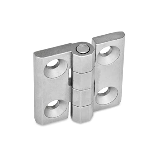 Ganter Normelemente GN 237-NI-30-30-A-GS 237-NI-30-30-A-GS-Scharniere, Edelstahl, matt gestrahlt, Länge l1: 30mm Länge l2: 30mm von Ganter Normelemente