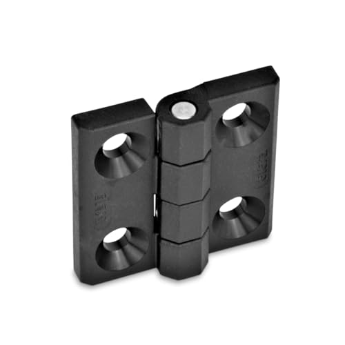 Ganter Normelemente GN 237.1-50-50-A Scharnier Kunststoff, schwarz, 50x50mm von Ganter Normelemente