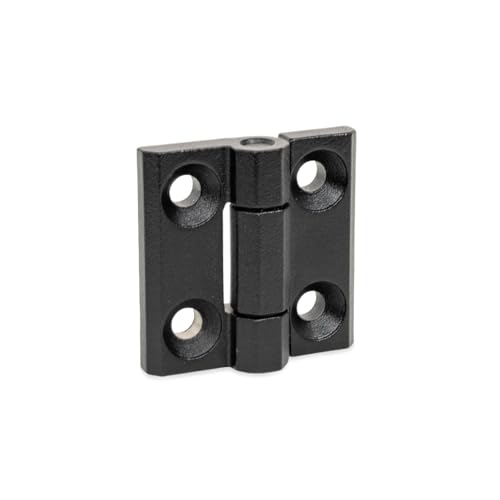 Ganter Normelemente GN 237.3-NI-80-80-A-SW Schwerlastscharnier Edelstahl NI, Silber, 80x80mm von Ganter Normelemente