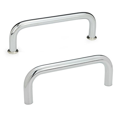 Ganter Normelemente GN 425-10-235-CR 425-10-235-CR-Bügelgriffe, Silber, Länge l: 235mm, 2 Stück von Ganter Normelemente