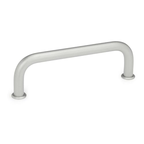 Ganter Normelemente GN 425-NI-12-250-GS 425-NI-12-250-GS-Edelstahl-Bügelgriffe, Silber, Länge l: 250mm von Ganter Normelemente