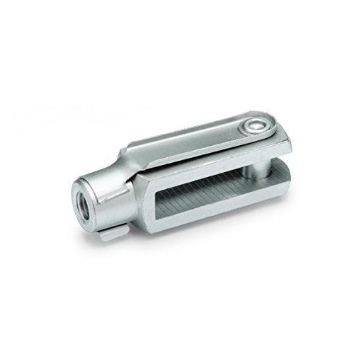 Ganter Normelemente | Gabelgelenke - GN 751-14-56-M14-B| Mit Schnappfederbolzen | Stahl verzinkt, blau passiviert | 1 Stück Ganter Normelemente | Gabelgelenke - GN 751-14-56-M14-B| Mit Schnappfederbolzen | Stahl verzinkt, blau passiviert | 1 Stück von Ganter Normelemente