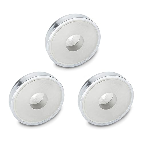 Ganter Normelemente | Haltemagnete mit Bohrung - GN 50.4-ND-16 | Magnetwerkstoff Neodym | 3 Stück Ganter Normelemente | Haltemagnete mit Bohrung - GN 50.4-ND-16 | Magnetwerkstoff Neodym | 3 Stück von Ganter Normelemente