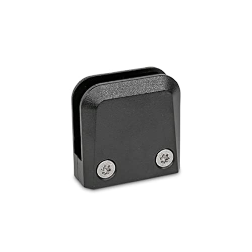 Ganter Normelemente | Halter Flächenelement | Klemmhalter | GN 939-ZD-60-10-F-SW | Zink Druckguss | Klemmbereich: 10 mm von Ganter Normelemente