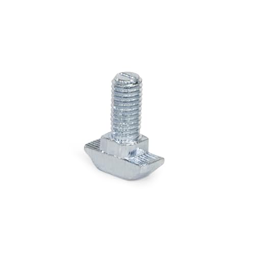 Ganter Normelemente | Hammerkopfschrauben | 5 Stück | GN 52B-10M820-SZ | Nutbreite 10mm | Gewinde M8x20 | Stahl verzinkt von Ganter Normelemente