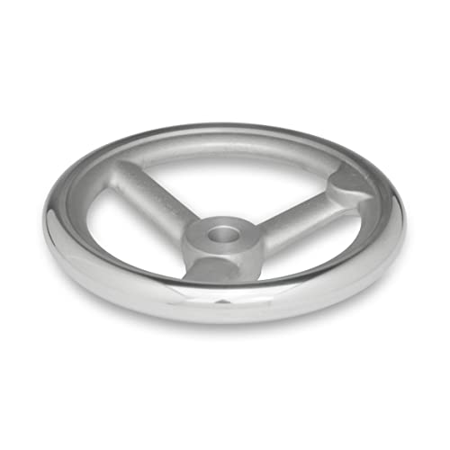 Ganter Normelemente | Handrad Aluminium | DIN 950-AL-160-B14-A | Durchmesser d1: 160mm; Bohrung d2: 14mm von Ganter Normelemente