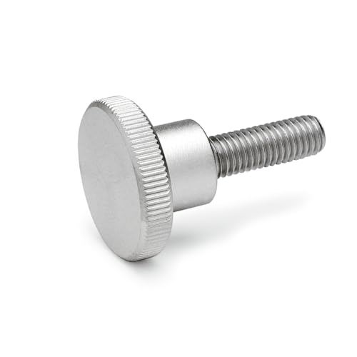 Ganter Normelemente | Hohe Rändelschrauben - DIN 464-M10-30-NI | Gewinde M10 | Gewindelänge: 30mm | Edelstahl NI | 1 Stück von Ganter Normelemente
