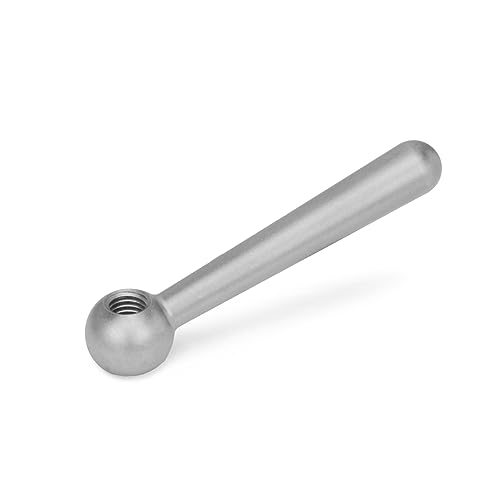 Ganter Normelemente | Kegelgriffe Edelstahl - DIN 99-80-M10-N-NI | Grifflänge: 80mm | Gewinde M10 von Ganter Normelemente