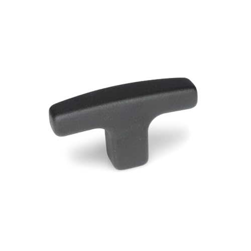 Ganter Normelemente | Möbelgriff, Schrankgriff, Schubladengriff in T-Form | Aluminium, schwarz | GN 563.2-80-M8-SW | Gewinde M8 Ganter Normelemente | Möbelgriff, Schrankgriff, Schubladengriff in T-Form | Aluminium, schwarz | GN 563.2-80-M8-SW | Gewinde M8 von Ganter Normelemente